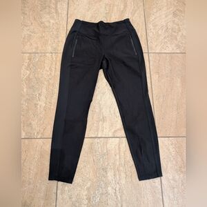 ATHLETA Headlands Hybrid Tight Cargo Pants Leggings Size 14 Black Taupe Zipper